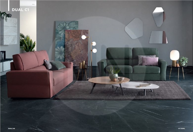 ΓΩΝΙΑΚΟΣ ΚΑΝΑΠΕΣ DUAL C1k - ΕΠΙΠΛΑ MAKIS+NIKOS, ΘΕΣΣΑΛΟΝΙΚΗ